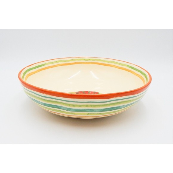 222 Fifth Tuscan Villa Pasta Serving Bowl Large Round 11 Inch - Picture 3 of 13